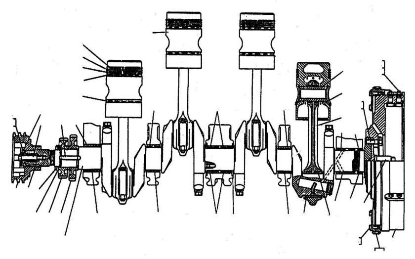 КШМ двигателя т 170