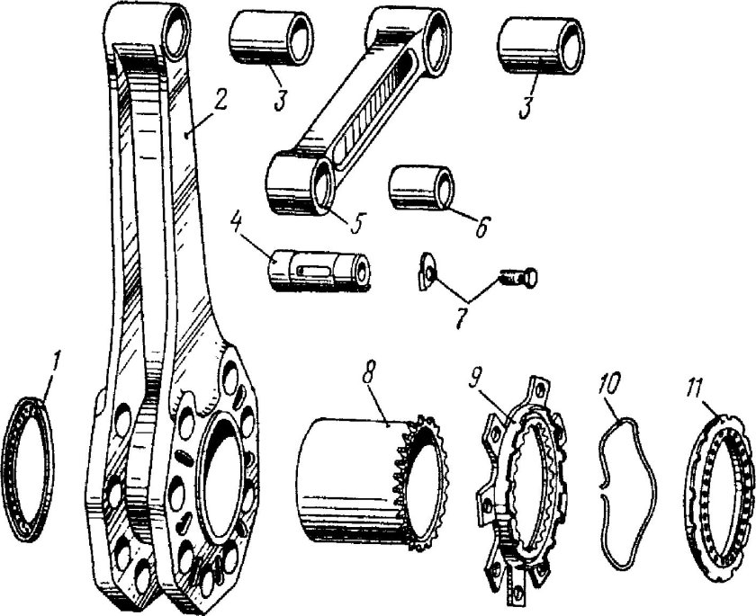 Кривошипно-шатунный механизм аш 62ир