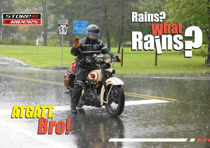 Мотоцикл в дождь