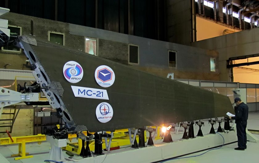 МС-21 крыло композитных материалов