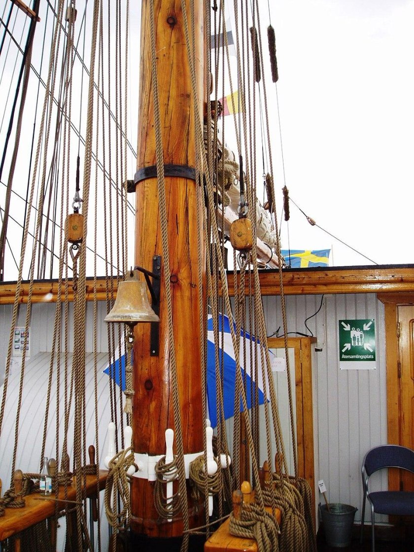 Старинный шведский корабль рында