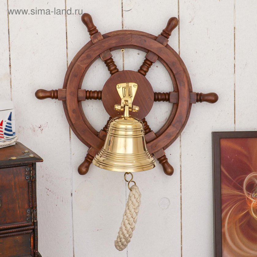 Штурвал деревянный