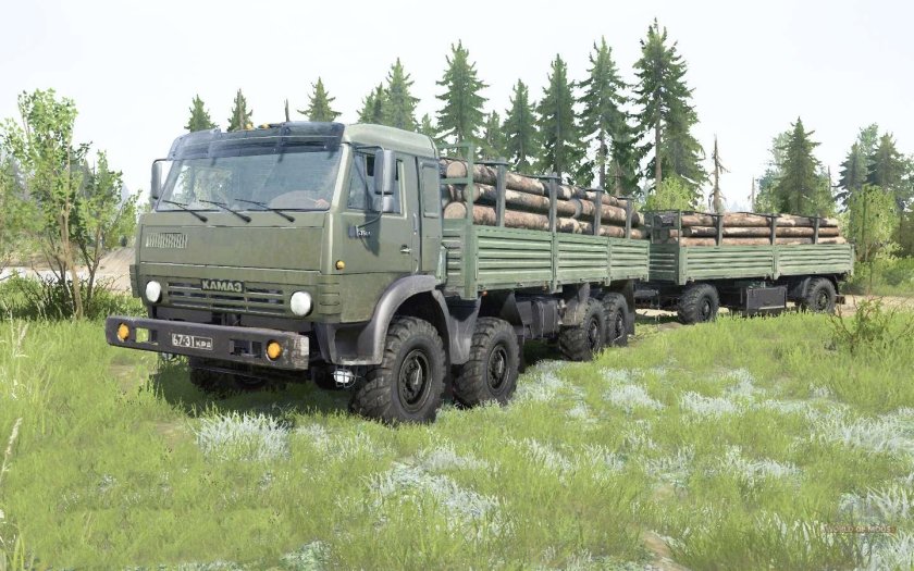 КАМАЗ 6350 лесовоз