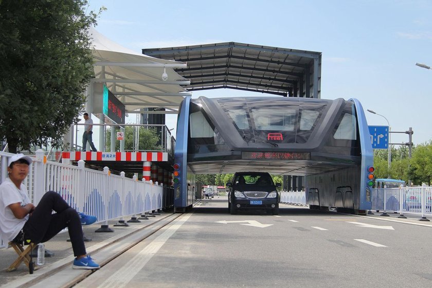 Портальный автобус Transit elevated Bus (TEB-1)