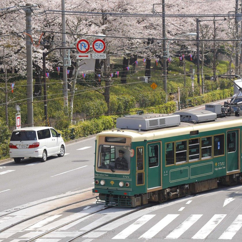 Трамвай в Токио