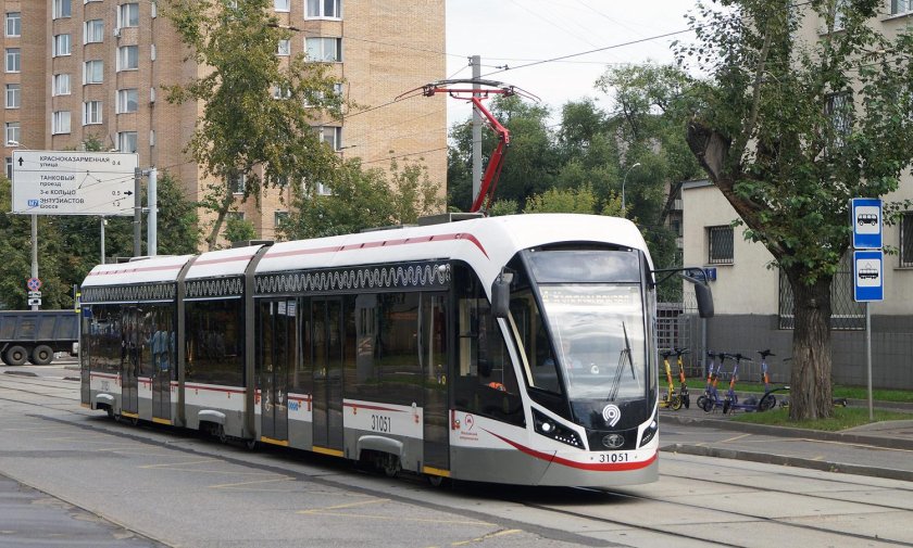 Модель трамвая Витязь-м