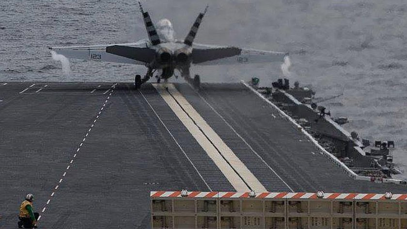 Паровая катапульта на авианосце