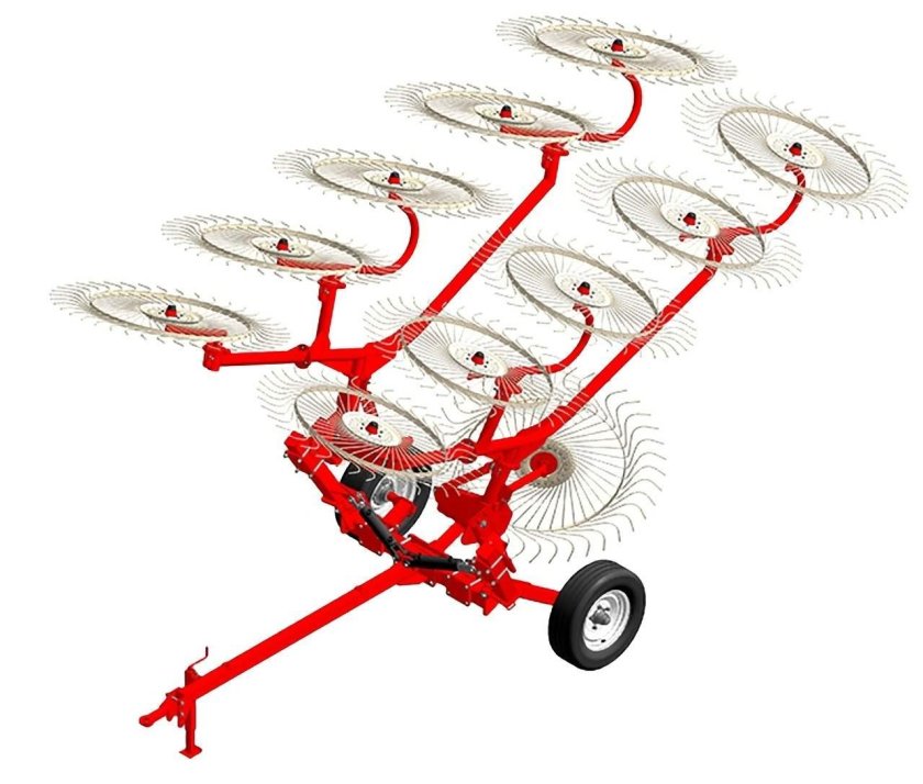 Грабли валковые колесно-пальцевые ГВКП-7.10 «Bravo»