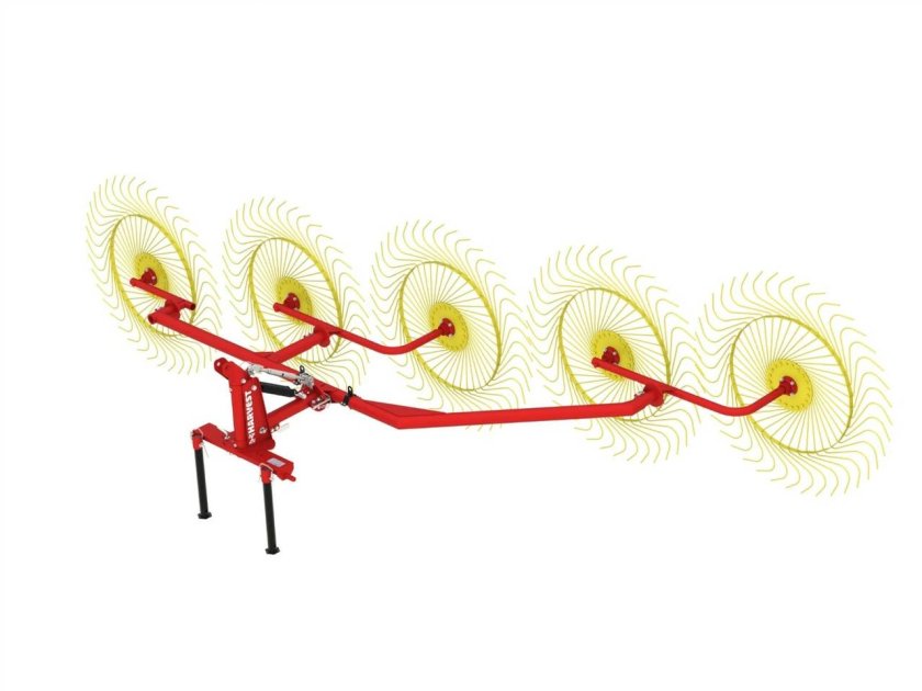 Грабли колесно пальцевые swr9s7