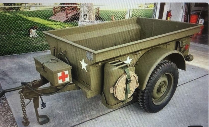 Виллис с прицепом