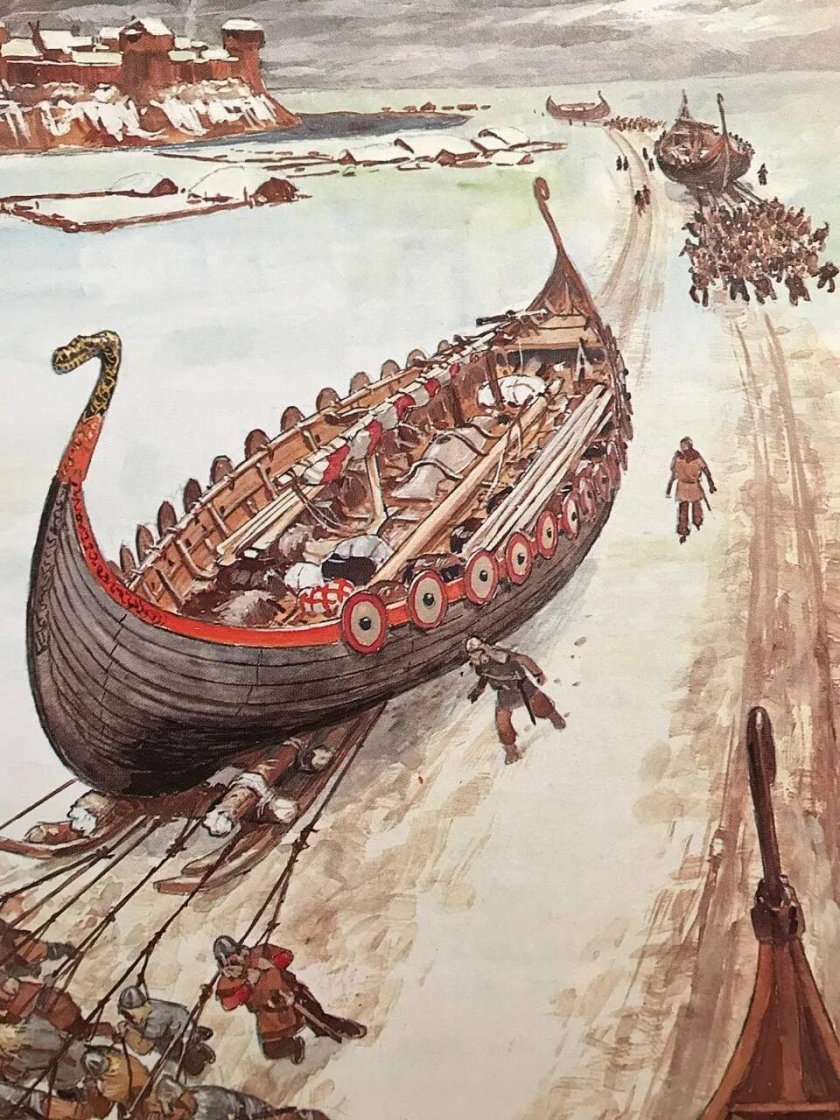 Корабль Ладья древней Руси