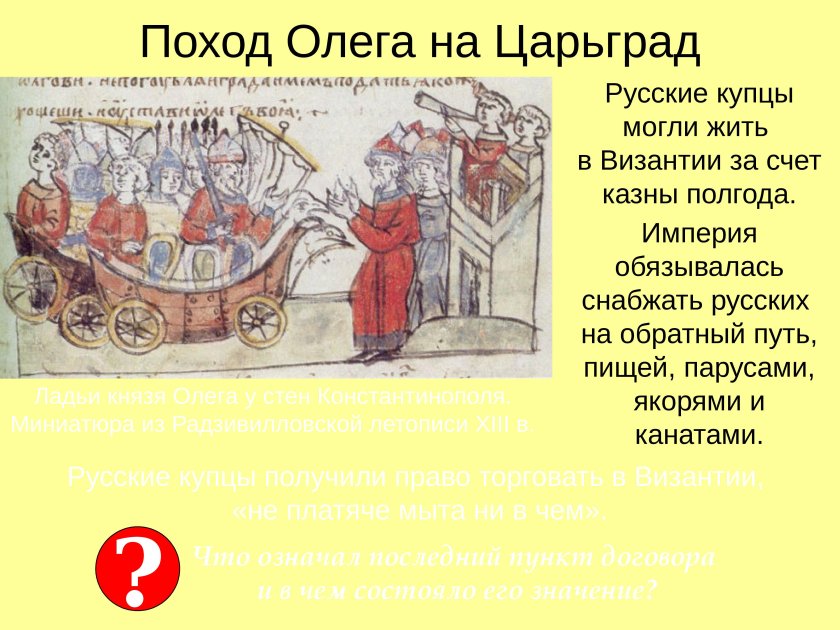 Поход Олега на Царьград в 907