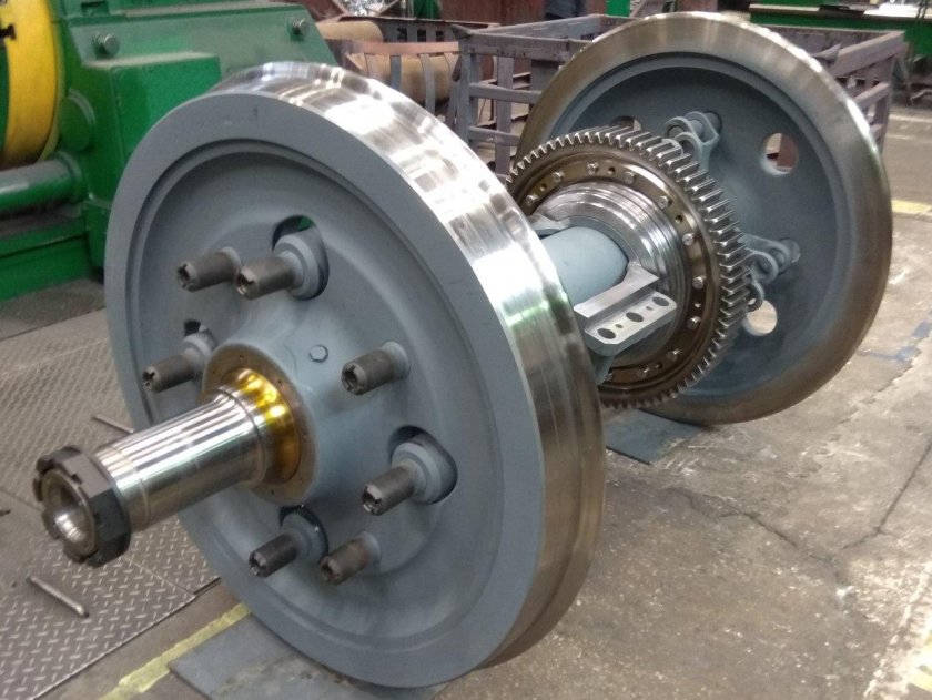 Колесная пара тепловоза тэп70