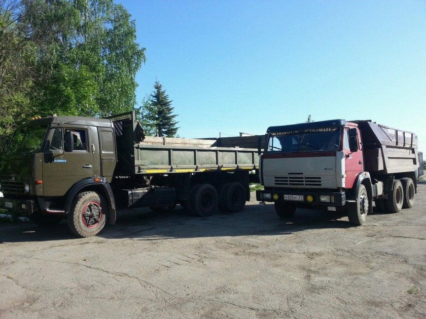 КАМАЗ 5320 зерновоз с прицепом