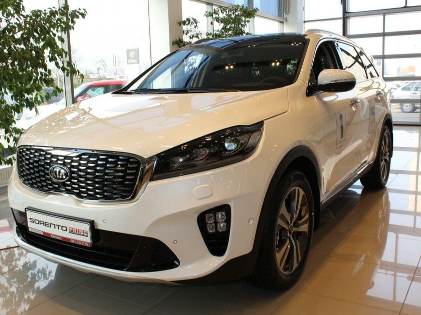 Киа Соренто Прайм 2019 белый