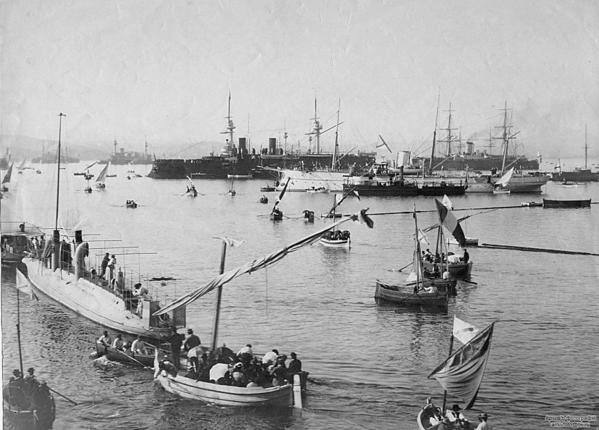 Русская эскадра в Тулоне в 1893 году