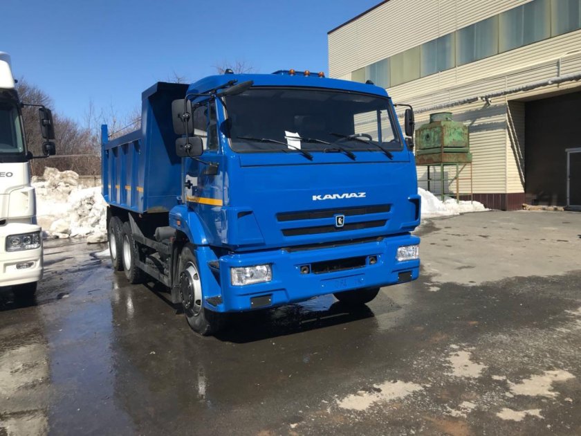 КАМАЗ 65115 самосвал синий