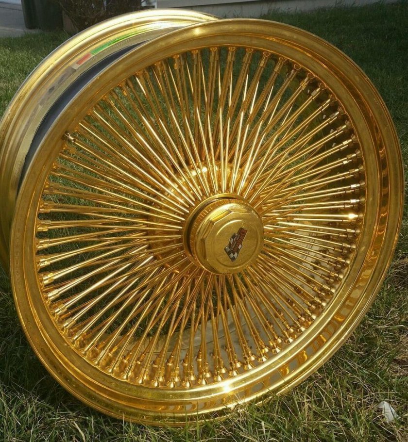 Gold wire Wheels