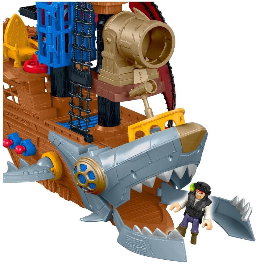 Игровой набор Imaginext пиратский корабль акула dhh61