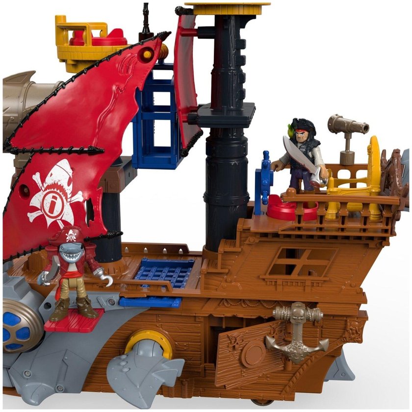 Игровой набор Imaginext пиратский корабль акула dhh61