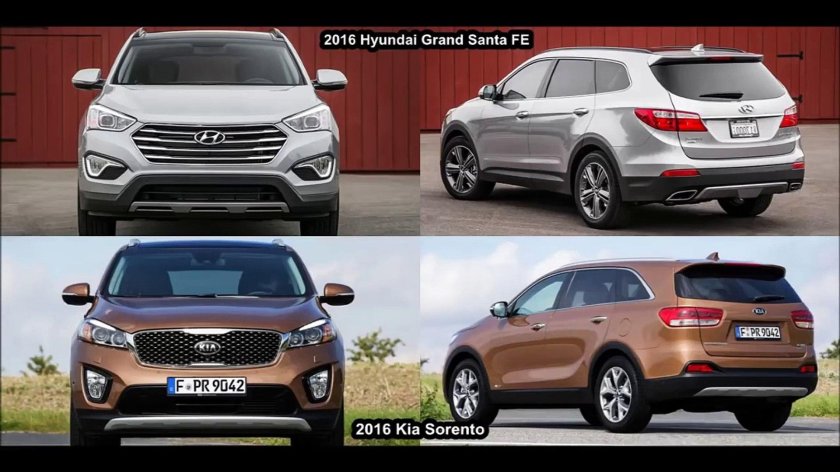 Hyundai Santa Fe vs Kia Sorento 2021