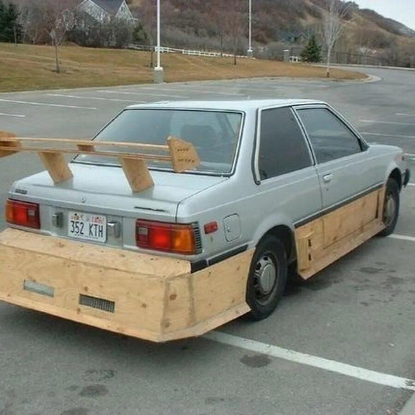 Деревянный спойлер