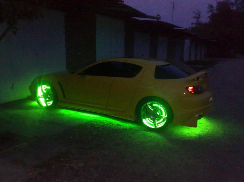 Rx8 подсветка днища