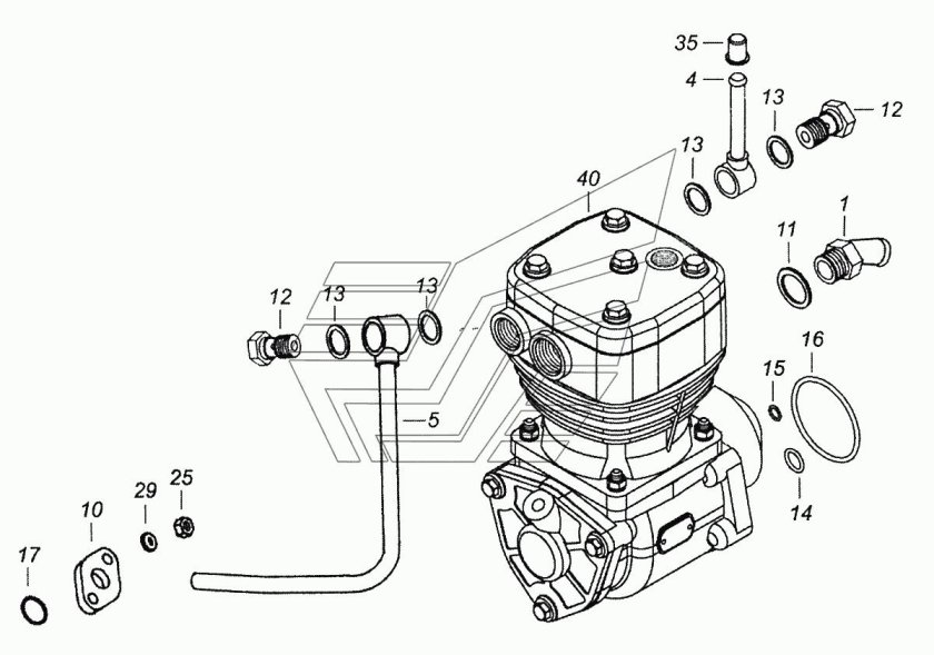 Компрессор КАМАЗ евро 1