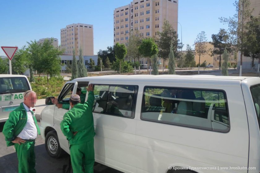 Салон автобуса в Ашхабаде
