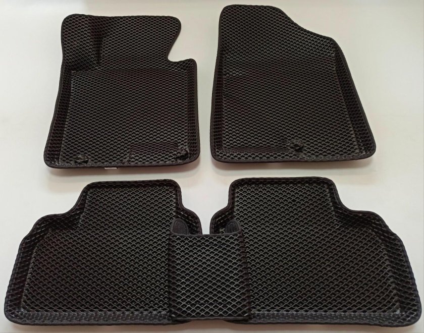 Коврики в салон 3d Hyundai Elantra с 2016 по 2020 бежевые купить