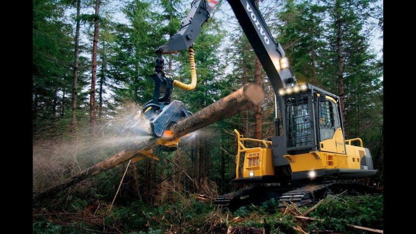Вольво экскаватор харвестер