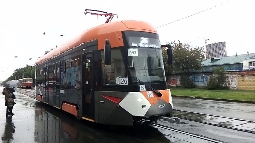 Трамвай Уралтрансмаш 71 418 Екатеринбург