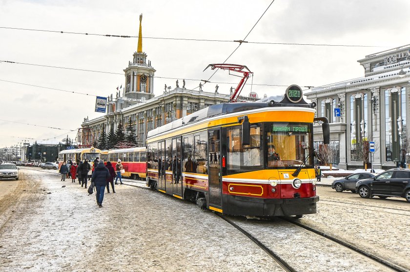 Ретро трамвай Екатеринбург Уралтрансмаш