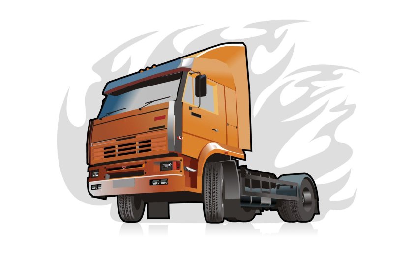 КАМАЗ 6520 вектор