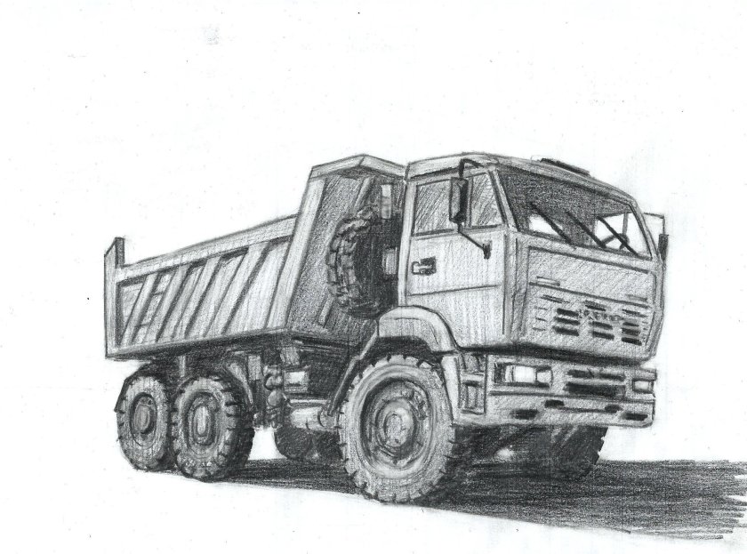 КАМАЗ 5511 рисунок