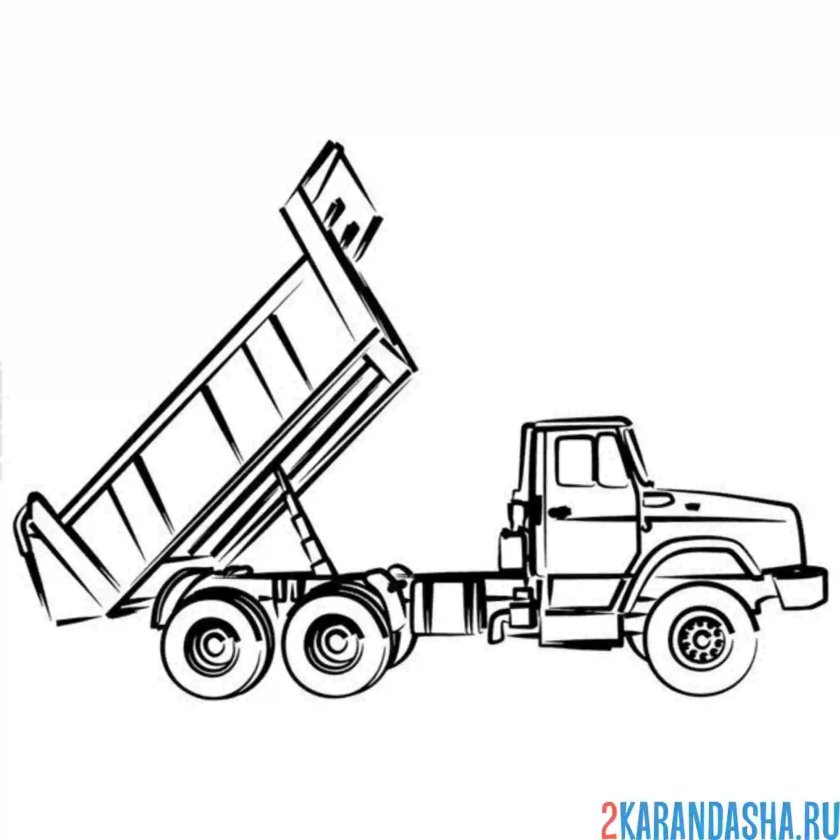 Самосвал для рисования