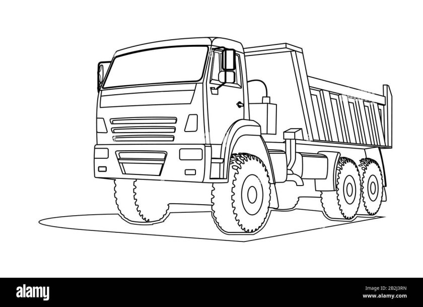 Самосвал контур