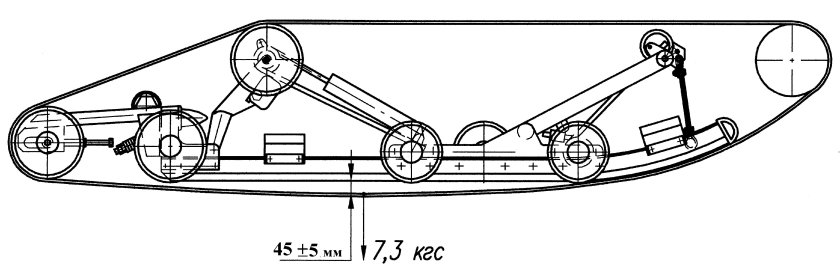 Натяжка гусеницы Тайга 500