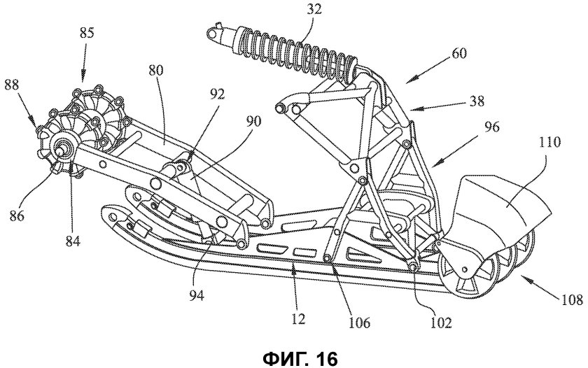 Схема подвески снегохода Буран 640