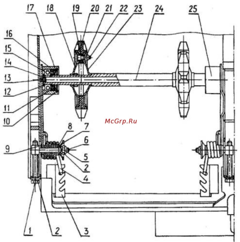 Схема привода гусеницы Буран