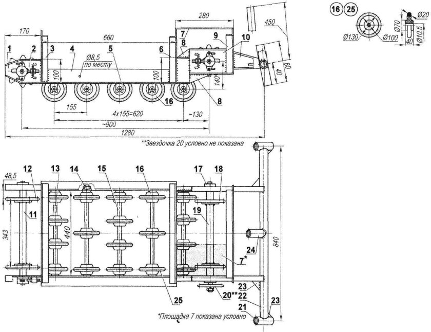 Гусеница Буран 380 чертеж