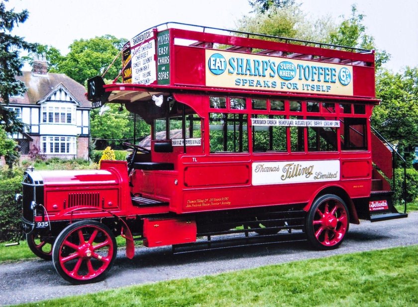 He first Double-Decker “Bus” was Horse-drawn