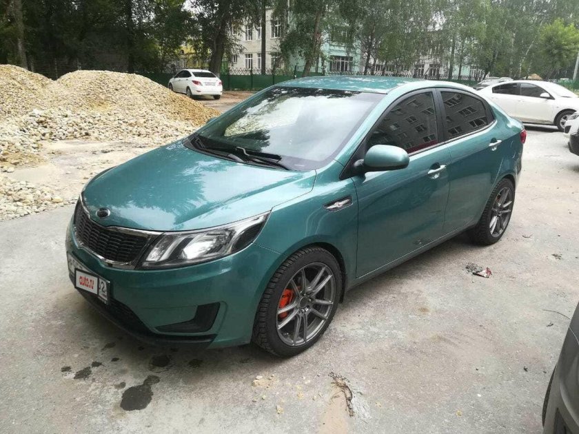 Киа Рио 3 зеленая