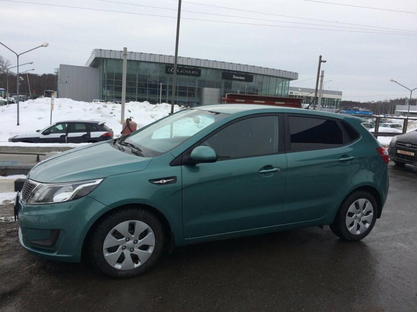 Киа Рио 3 зеленая