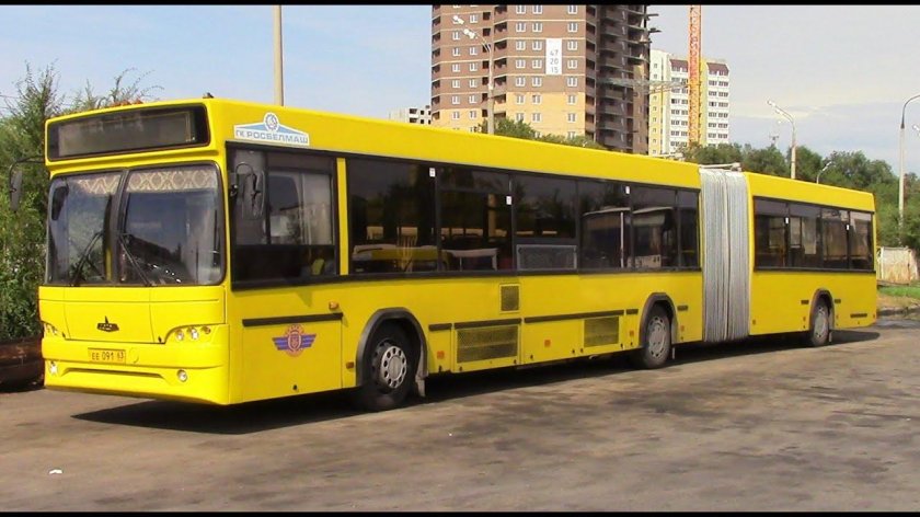 МАЗ 105 автобус гармошка