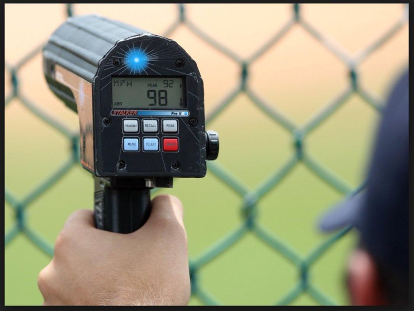 Измерение скорости полицейский прибор