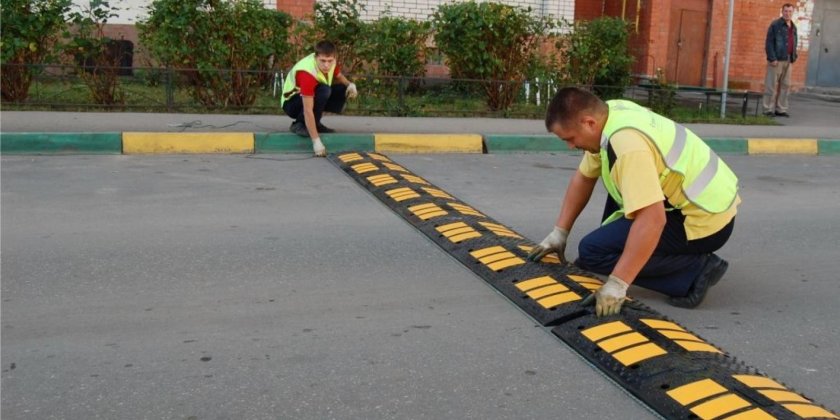 ИДН 500 лежачий полицейский на дороге