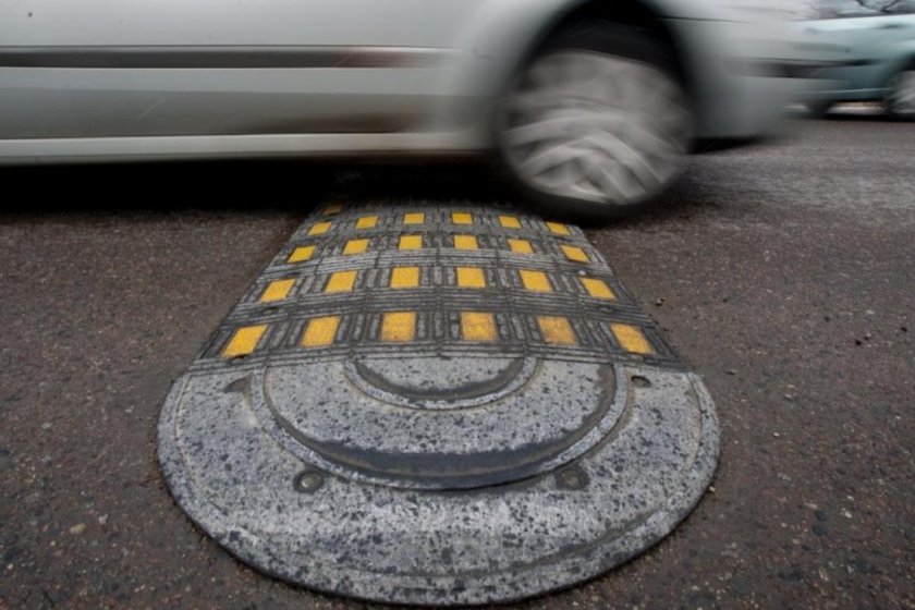 Лежачий полицейский круглый бетонный