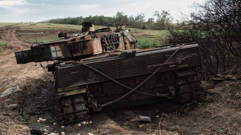 Уничтоженный танк леопард 2