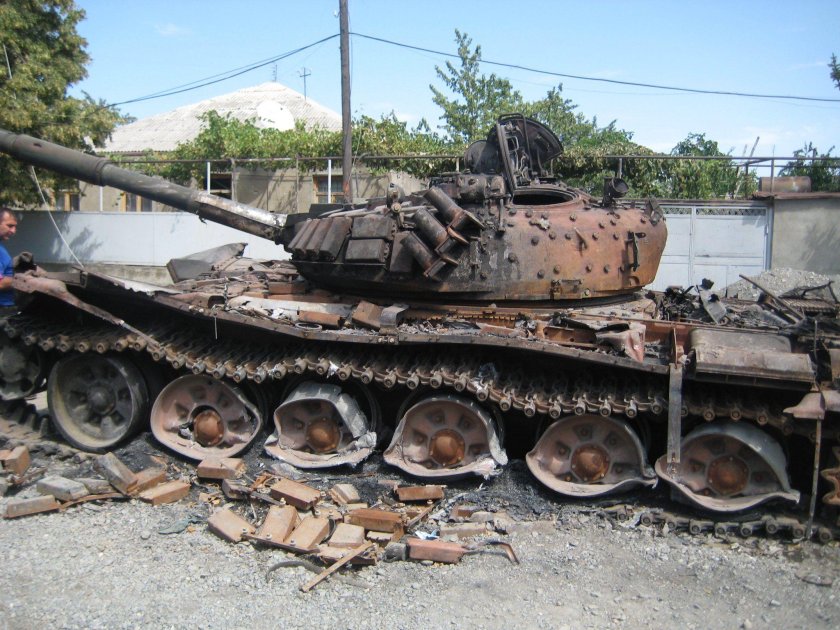 Подбитые танки т72 в Чечне